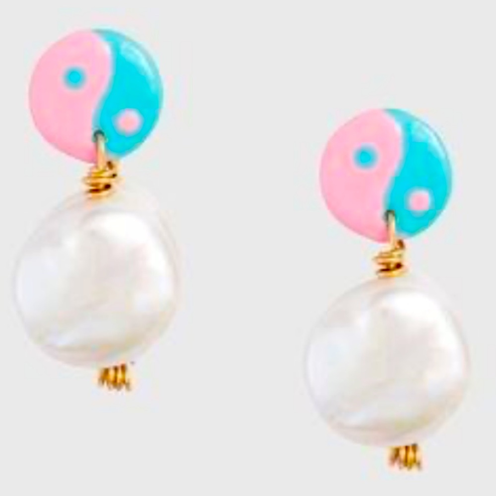 RARE Susan Alexandra yin Yang earrings
